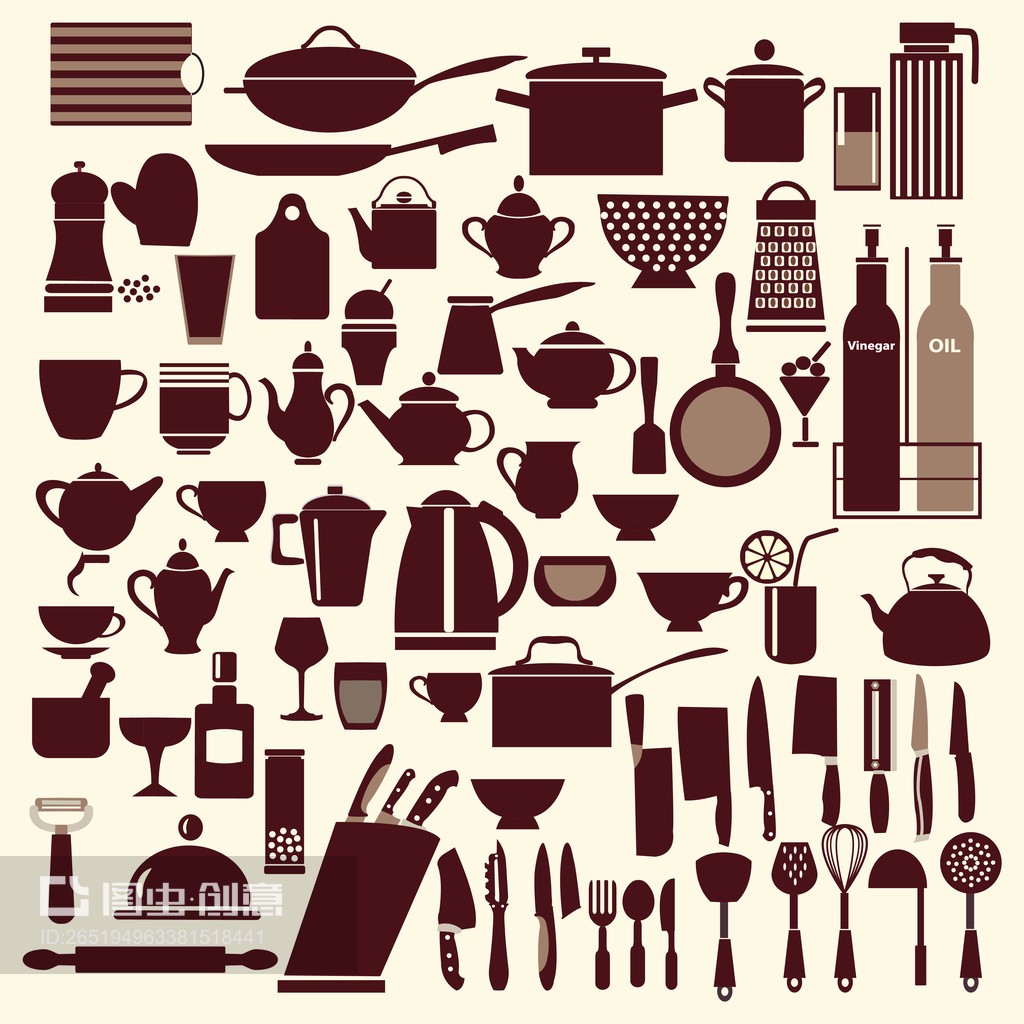厨具套装-插图 kitchenware set - Illustration